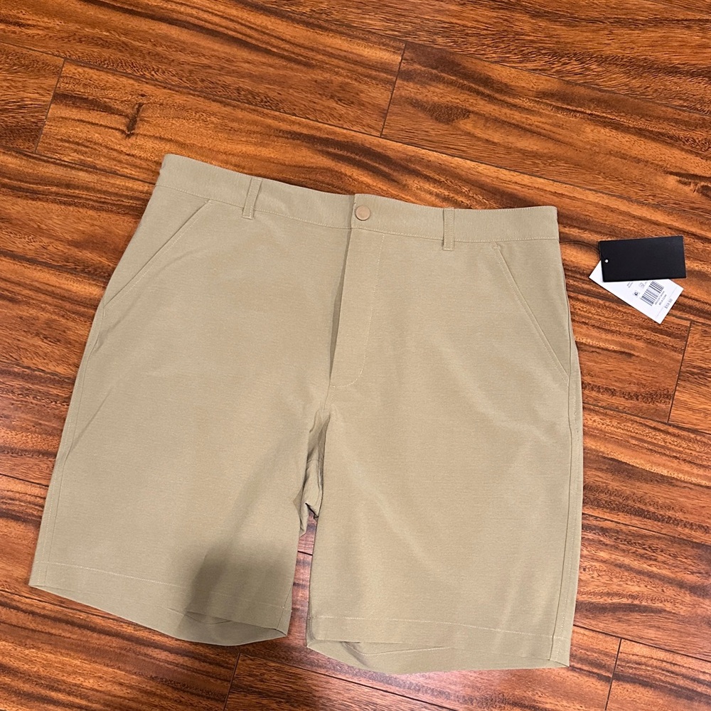 Men's khaki shorts.  new with tags